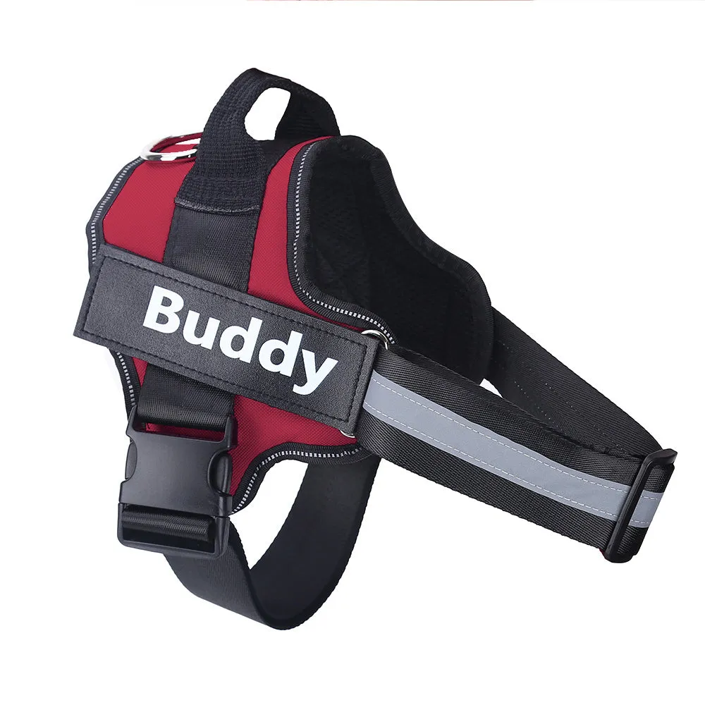 Anti-Escape Dog Harness with Name Embroidery – No-Pull, Personalized Safety Vest for Small to Large Dogs