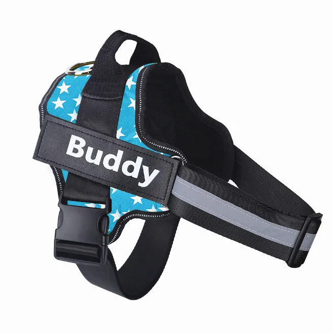 Anti-Escape Dog Harness with Name Embroidery – No-Pull, Personalized Safety Vest for Small to Large Dogs