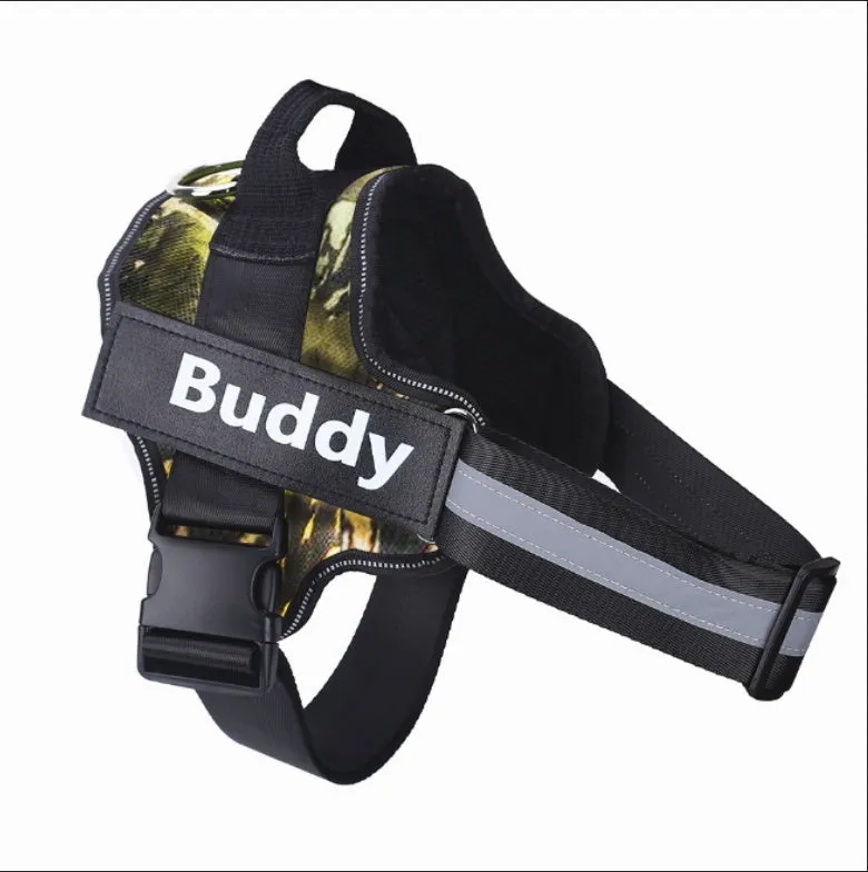 Anti-Escape Dog Harness with Name Embroidery – No-Pull, Personalized Safety Vest for Small to Large Dogs