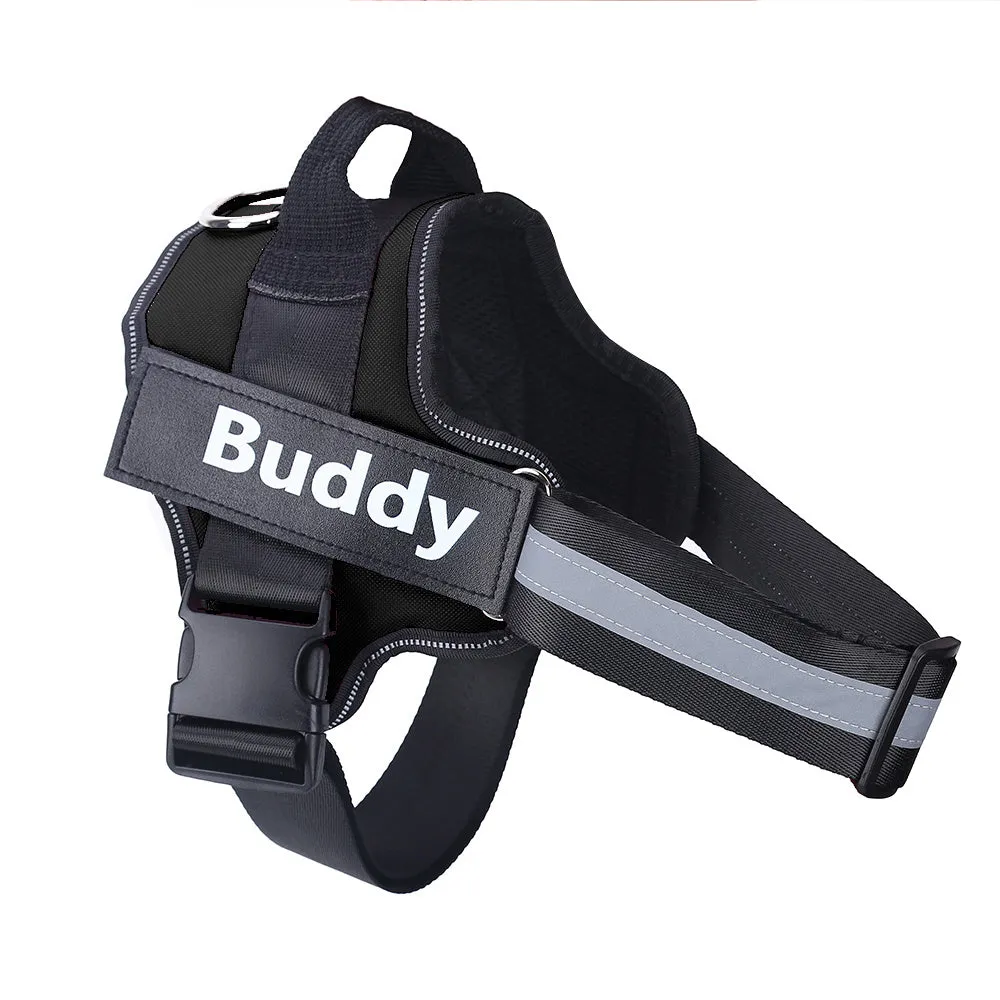 Anti-Escape Dog Harness with Name Embroidery – No-Pull, Personalized Safety Vest for Small to Large Dogs