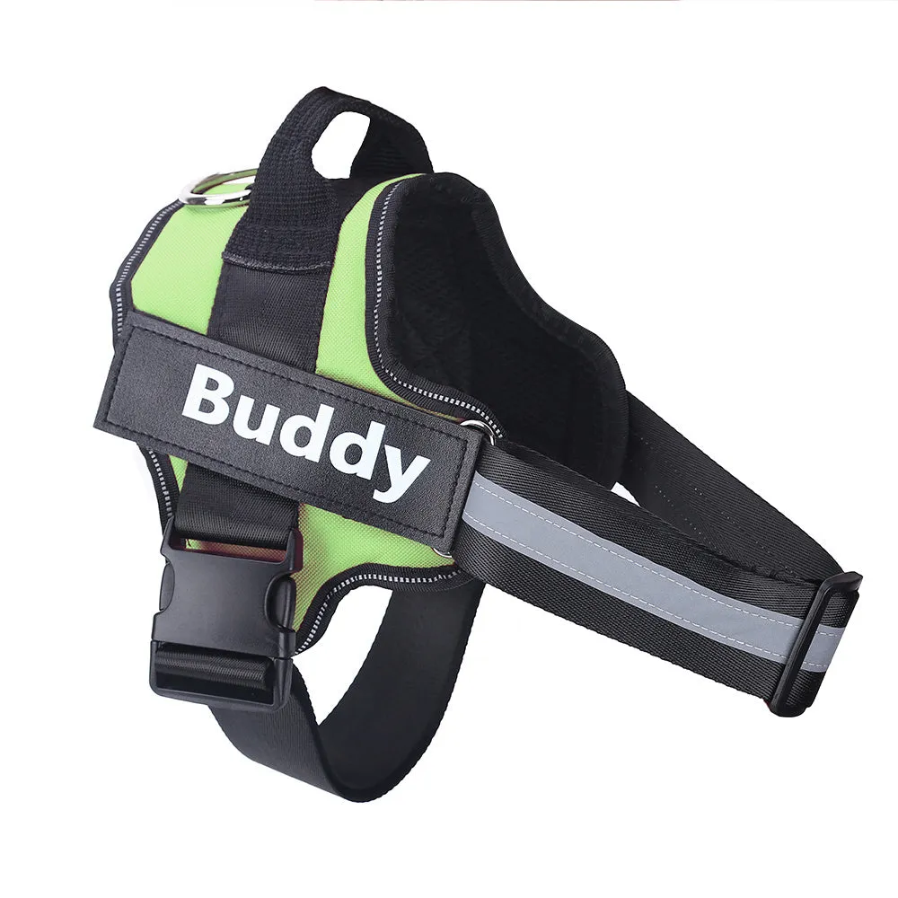 Anti-Escape Dog Harness with Name Embroidery – No-Pull, Personalized Safety Vest for Small to Large Dogs