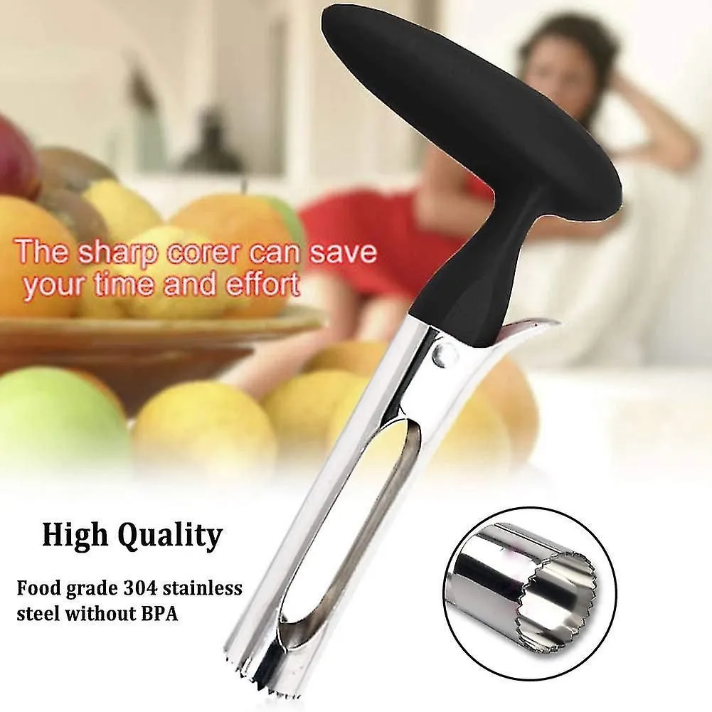 Apple Corer Stainless Steel Apple Core Corer With Sharp Serrated Blade And Ergon