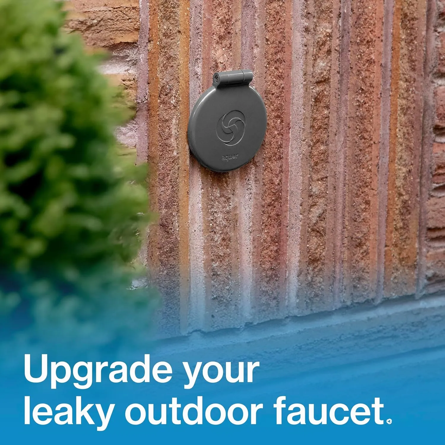 Aquor House Hydrant V1  Frost Free Outdoor Faucet, Anti Siphon Valve with Quick Connect, Frost Proof Hose Bib Flush Wall Faucet, Slate Gray
