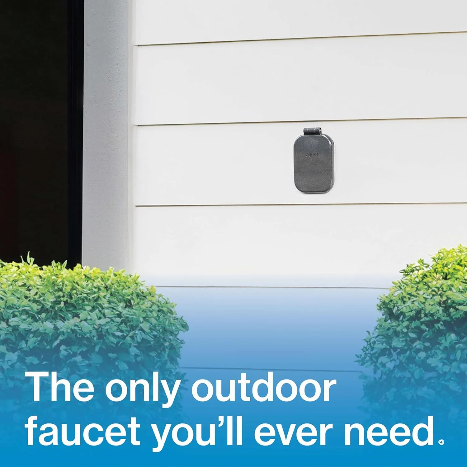Aquor House Hydrant V2  Frost-Free Outdoor Faucet with Quick-Connect and Anti-Siphon, Frost Proof Hose Bib Flush Wall Faucet for Exterior