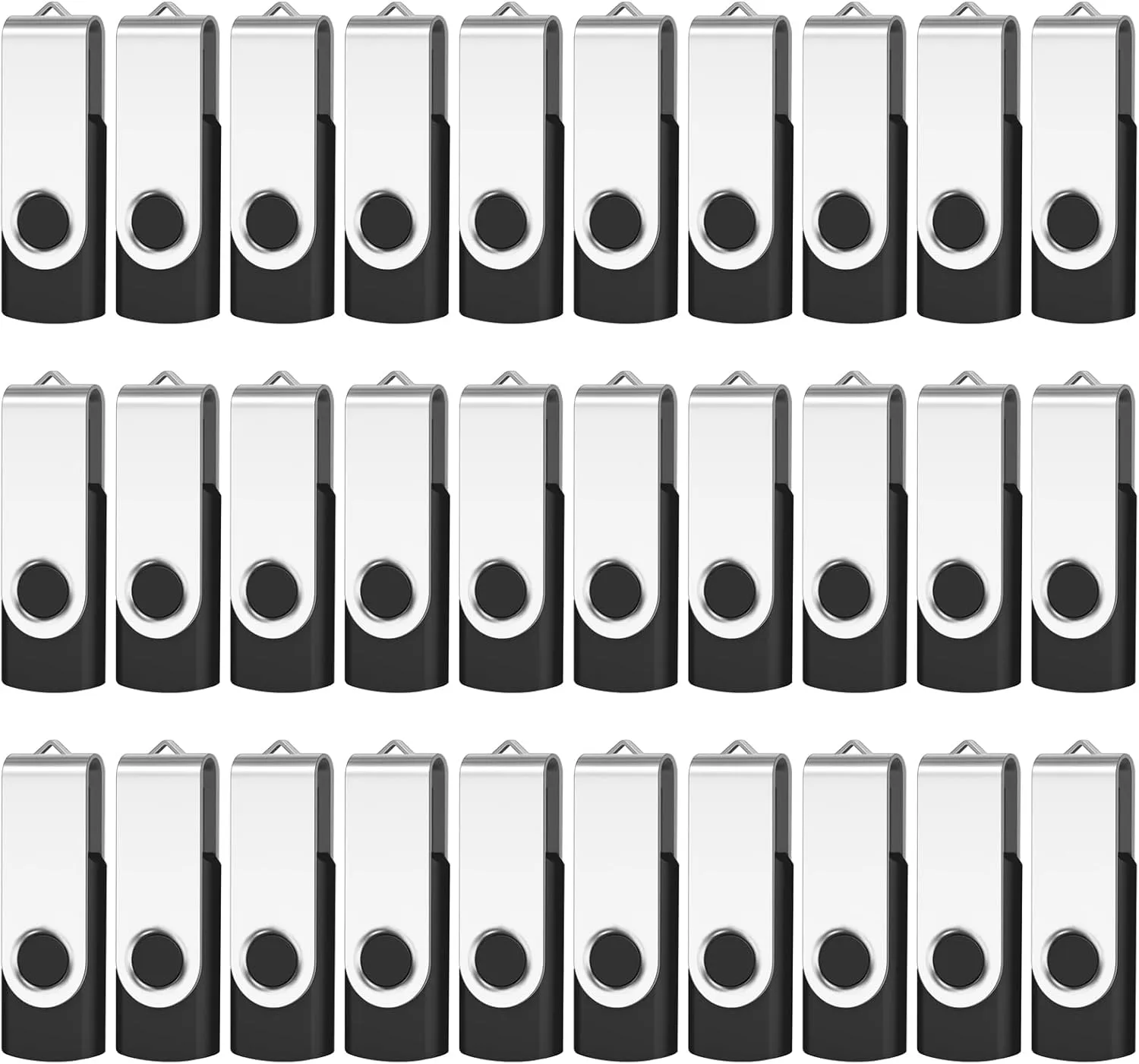 AreTop 512MB USB Flash Drives 100 Pack, Premium USB2.0 100 Pack Thumb Drives Bulk USB Pendrive Memory Stick Jump Drive Flash Drives Bulk (100 Pack 512MB, Black)