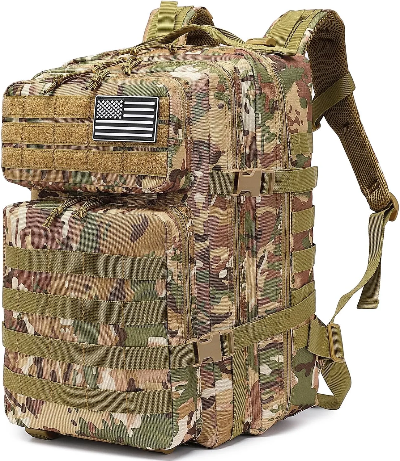 ATBP Military Tactical Molle Rucksack Backpack 45 Liters Hiking Daypack for Travel Hunting Camping