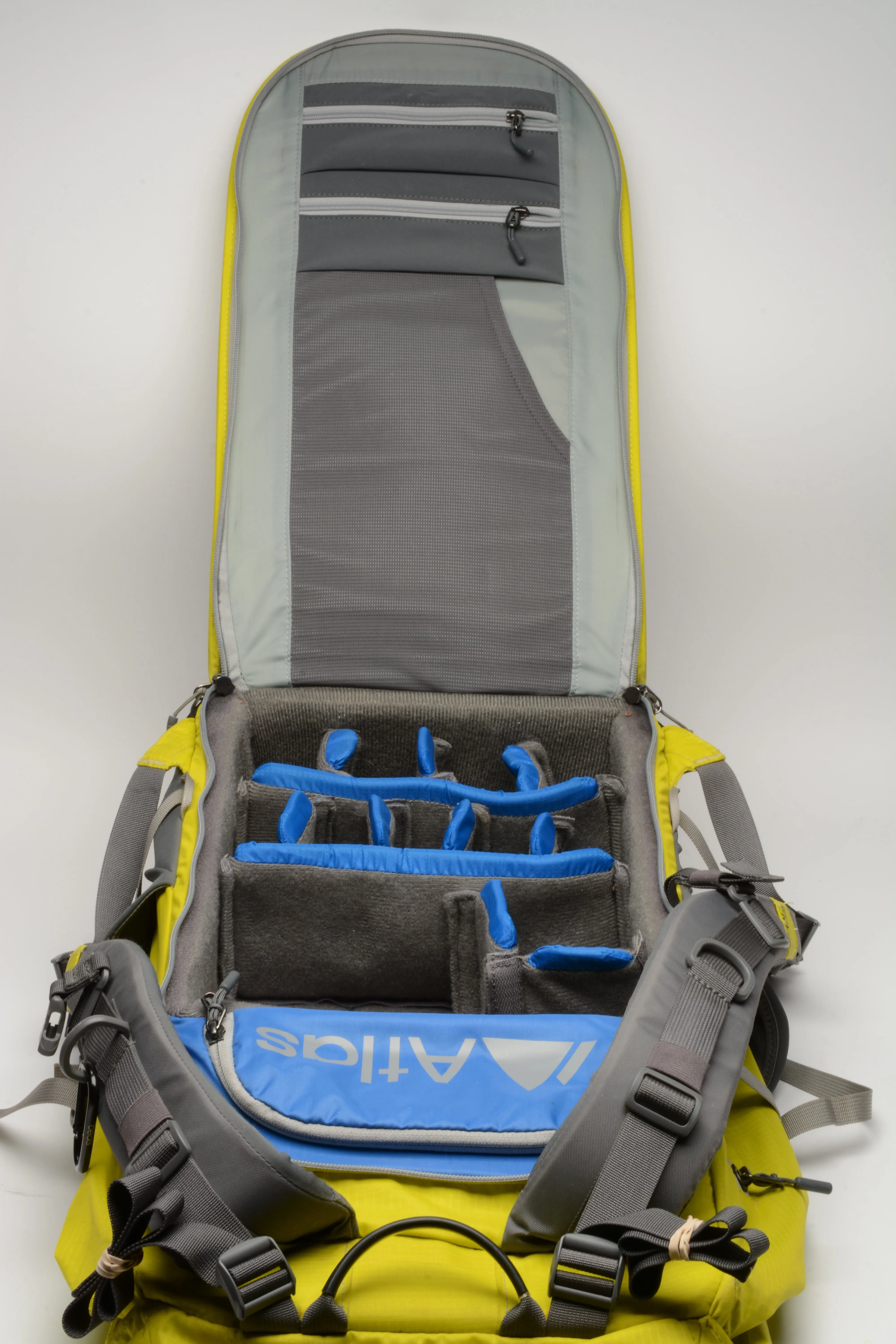 Atlas Athlete Camera Backpack - padded, slotted, versatile (yellow)