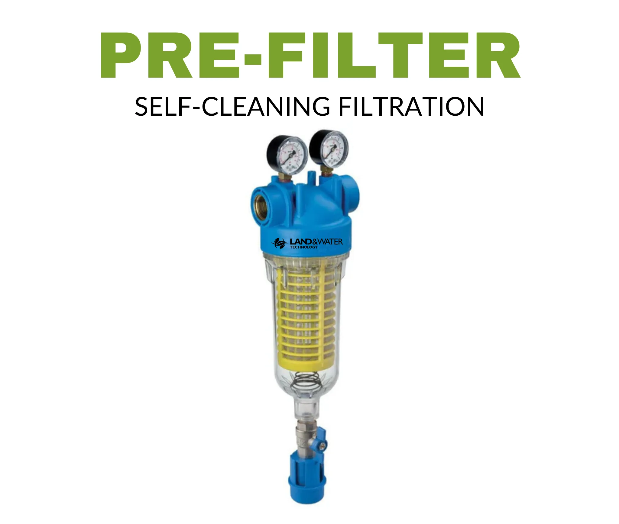 Atlas Filtri Hydra 10" Manual Cleaning Sediment Pre-Filter