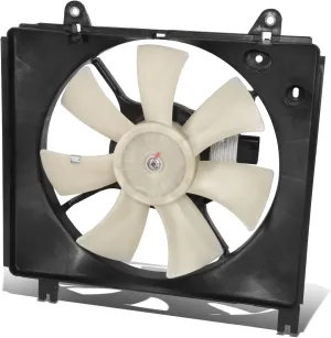 Auto Dynasty - Factory Style Radiator Cooling Fan Assembly Compatible with Mitsubishi Eclipse V6 Spyder 2007-2012, 12V, Black