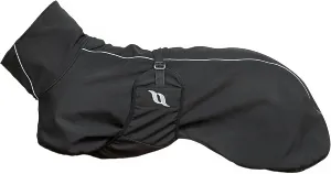 Back on Track Nella Therapeutic Low Tail Set Dog Coat with Reflective Details and Patterns - Ultimate Comfort & Protection for Active Dogs, Black, 60cm