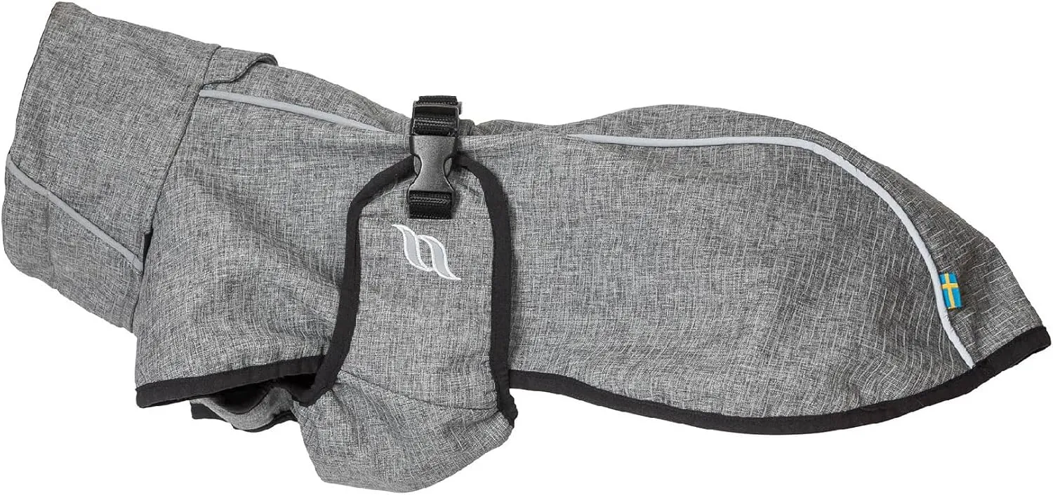 Back on Track Nella Therapeutic Low Tail Set Dog Coat with Reflective Details and Patterns - Ultimate Comfort & Protection for Active Dogs, Grey, 60cm