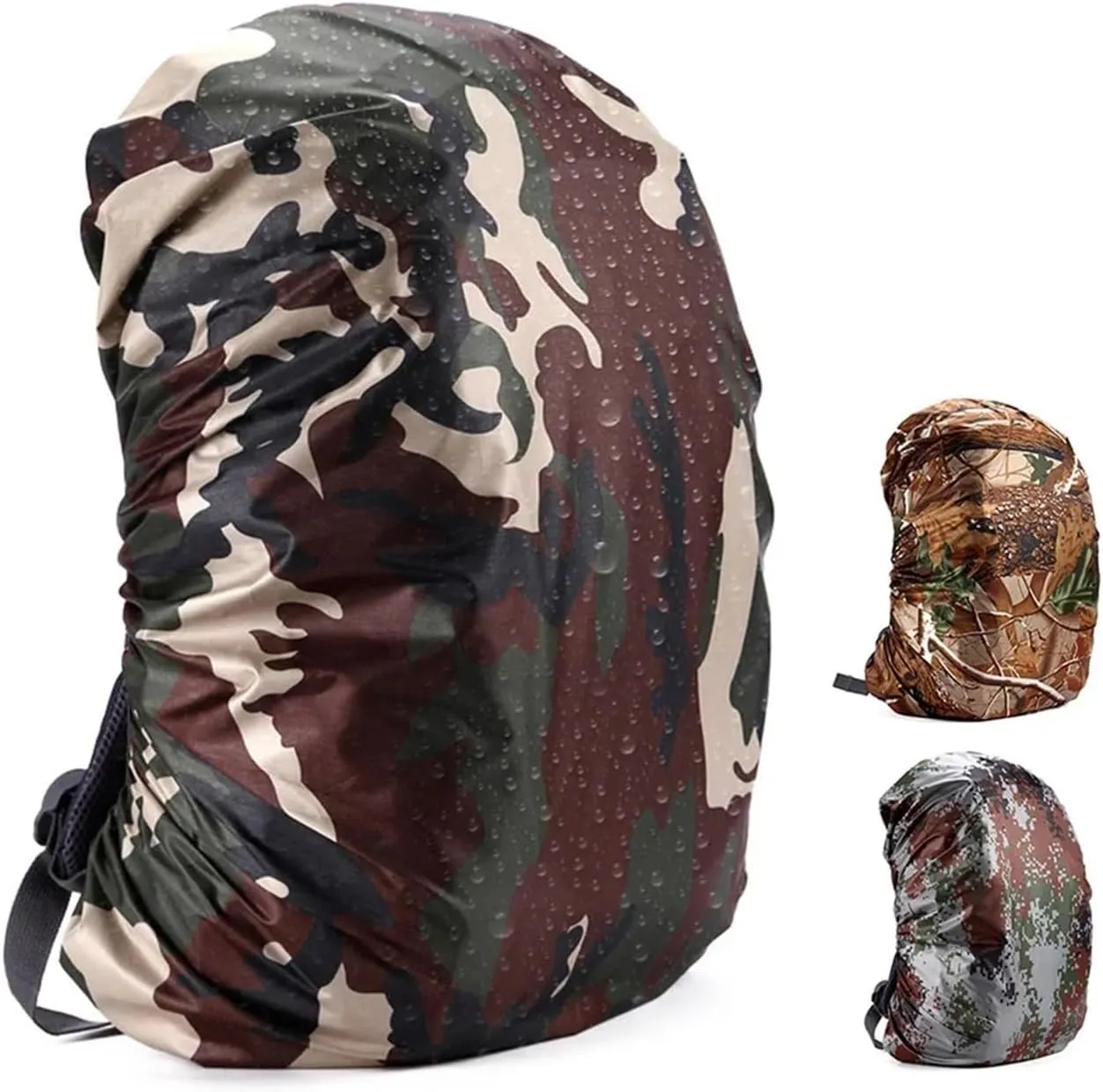 Backpack Cover Sports Bags Rain Cover Outdoor Hiking Camo Backpack Cover 35-80L(Digital-55-60L)