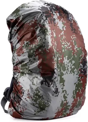 Backpack Cover Sports Bags Rain Cover Outdoor Hiking Camo Backpack Cover 35-80L(Digital-55-60L)