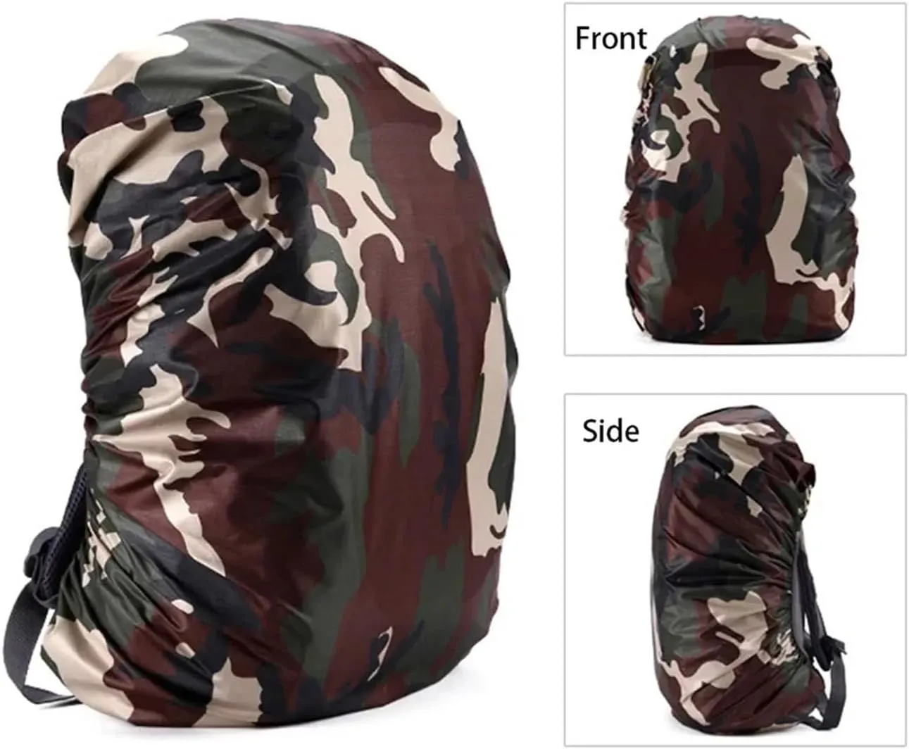 Backpack Cover Sports Bags Rain Cover Outdoor Hiking Camo Backpack Cover 35-80L(Digital-55-60L)