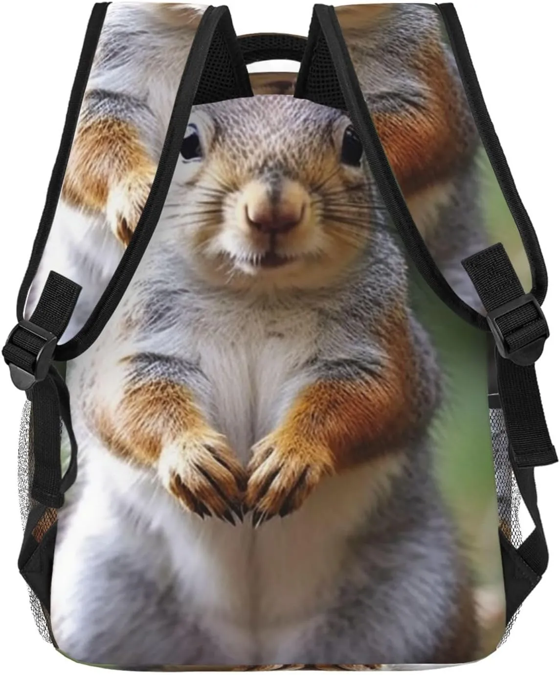 Backpack for Women Men's Casual Daypack Winter Christmas Penguins Hiking Rucksack Outdoor Travel Bag, Squirrel, One Size