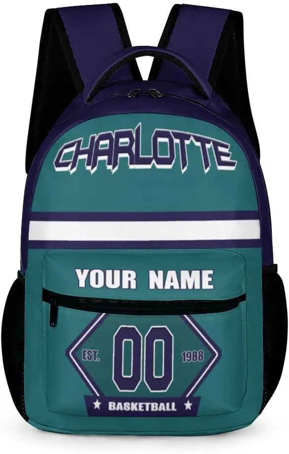 Backpack High Capacity Bag Basketball Fans Gifts for Teenager Men Women, Number & Add Name