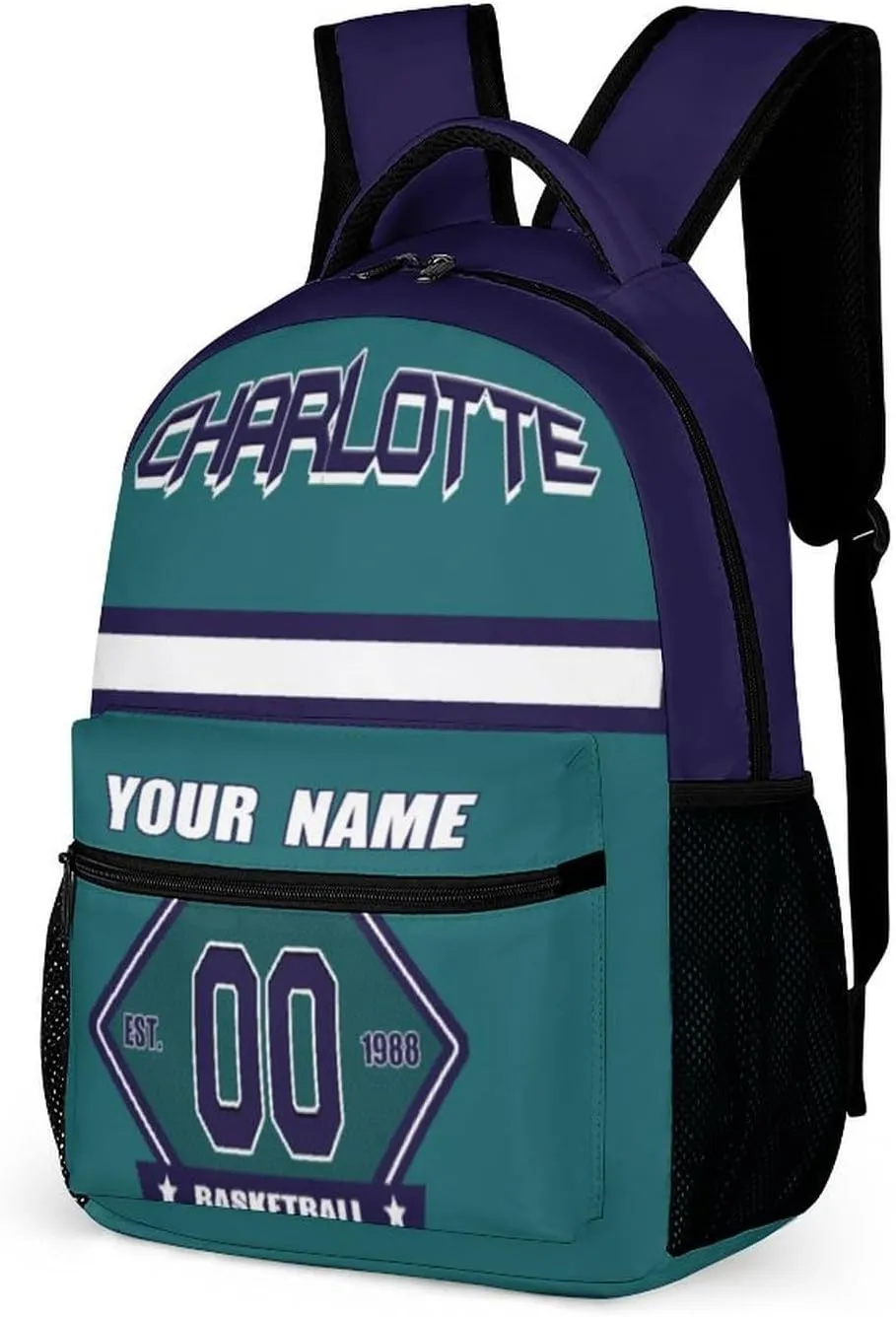 Backpack High Capacity Bag Basketball Fans Gifts for Teenager Men Women, Number & Add Name