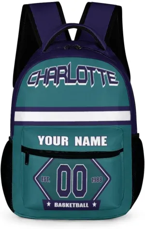 Backpack High Capacity Bag Basketball Fans Gifts for Teenager Men Women, Number & Add Name