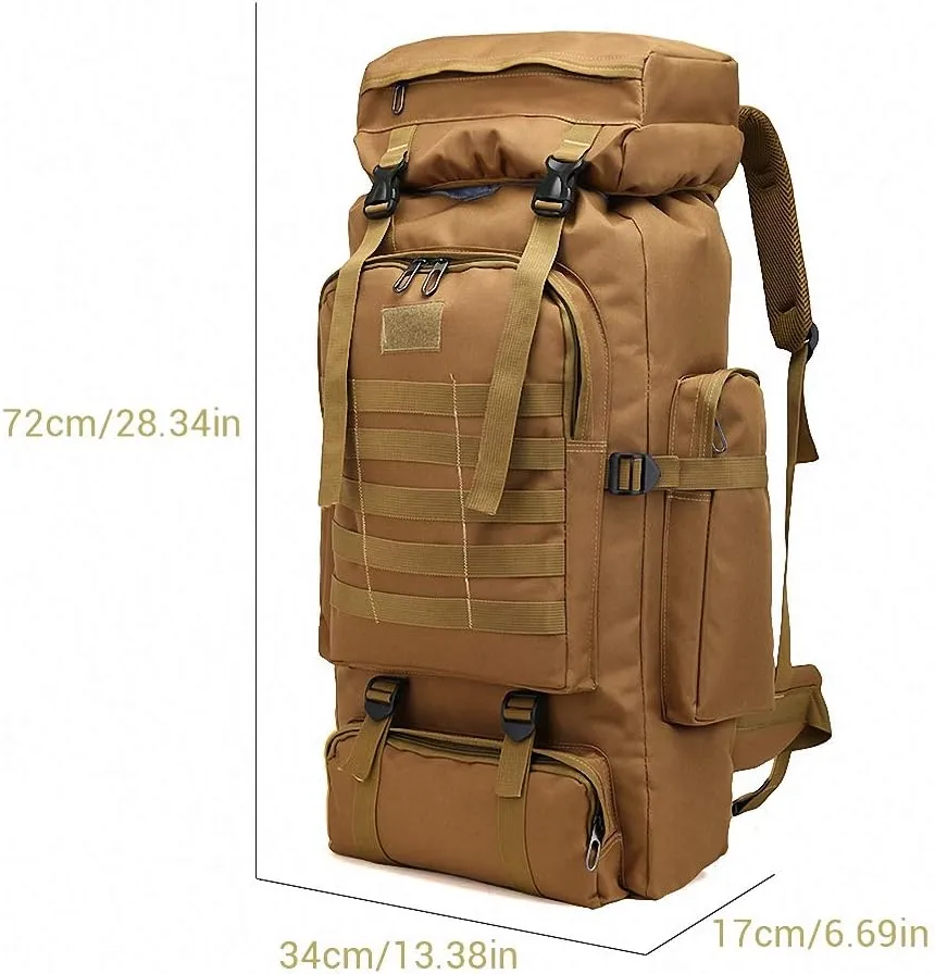 Backpack Oxford 80L Sports Camping Trekking Hiking Hunting Bags 1