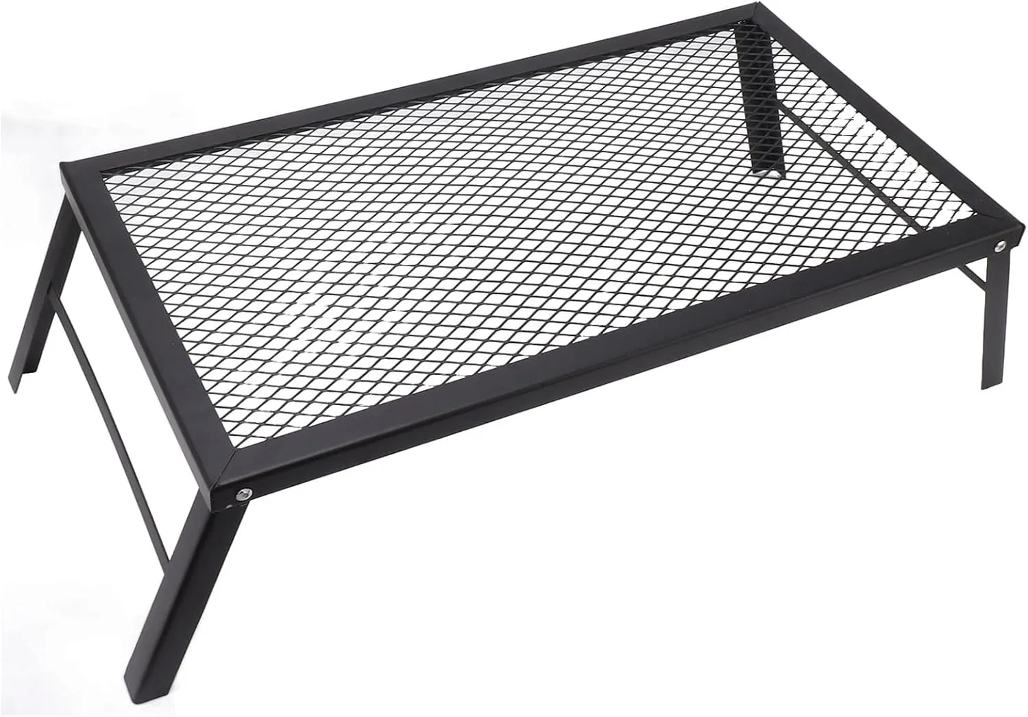 Backpacking Grill, Even Heating, Lightweight Folding Campfire Grill, High Temperature Paint Mesh Cooking Surfaces for Backcountry BBQ (Standard)