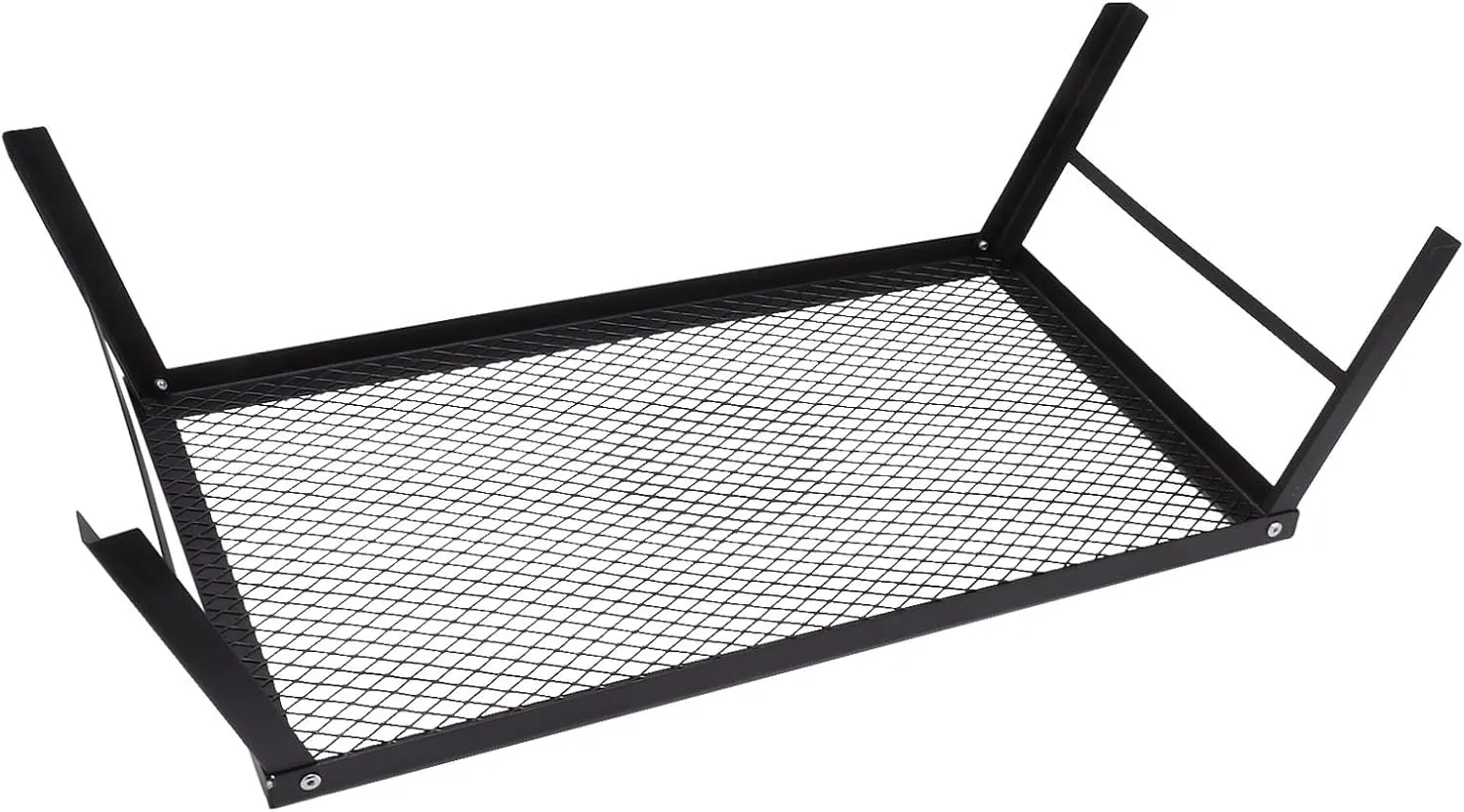 Backpacking Grill, Stability Lightweight Even Heating Durability Folding Campfire Grill for Field Barbecue (Standard)