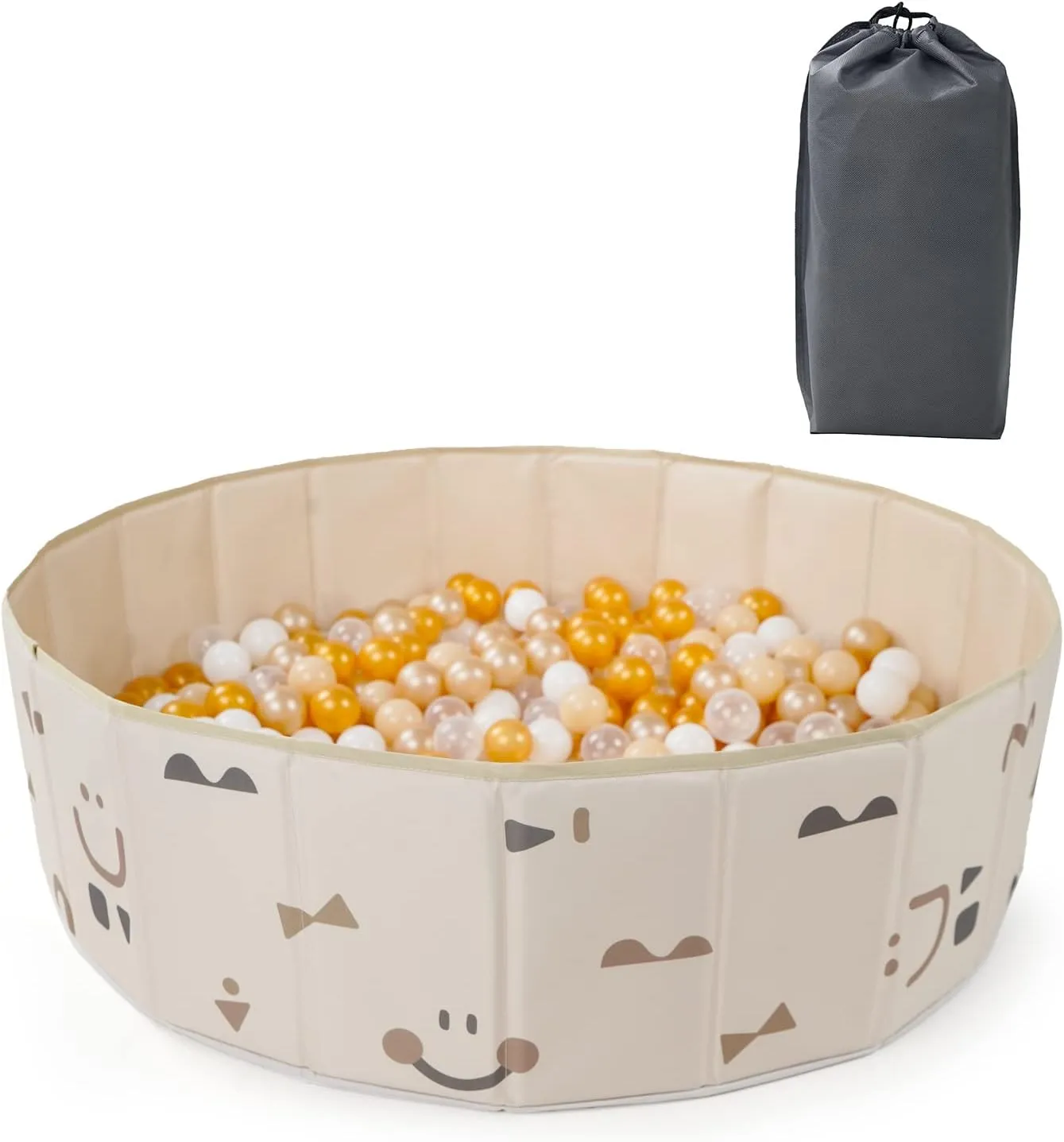 Ball Pits Tent for Toddler Play Tent with Zipper Storage Bag for Baby Girls Boys Kids as Play Yard, Baby Playpen, Fence, Oxford Cloth Portable & Foldable Ball Pool (Balls Not Included)