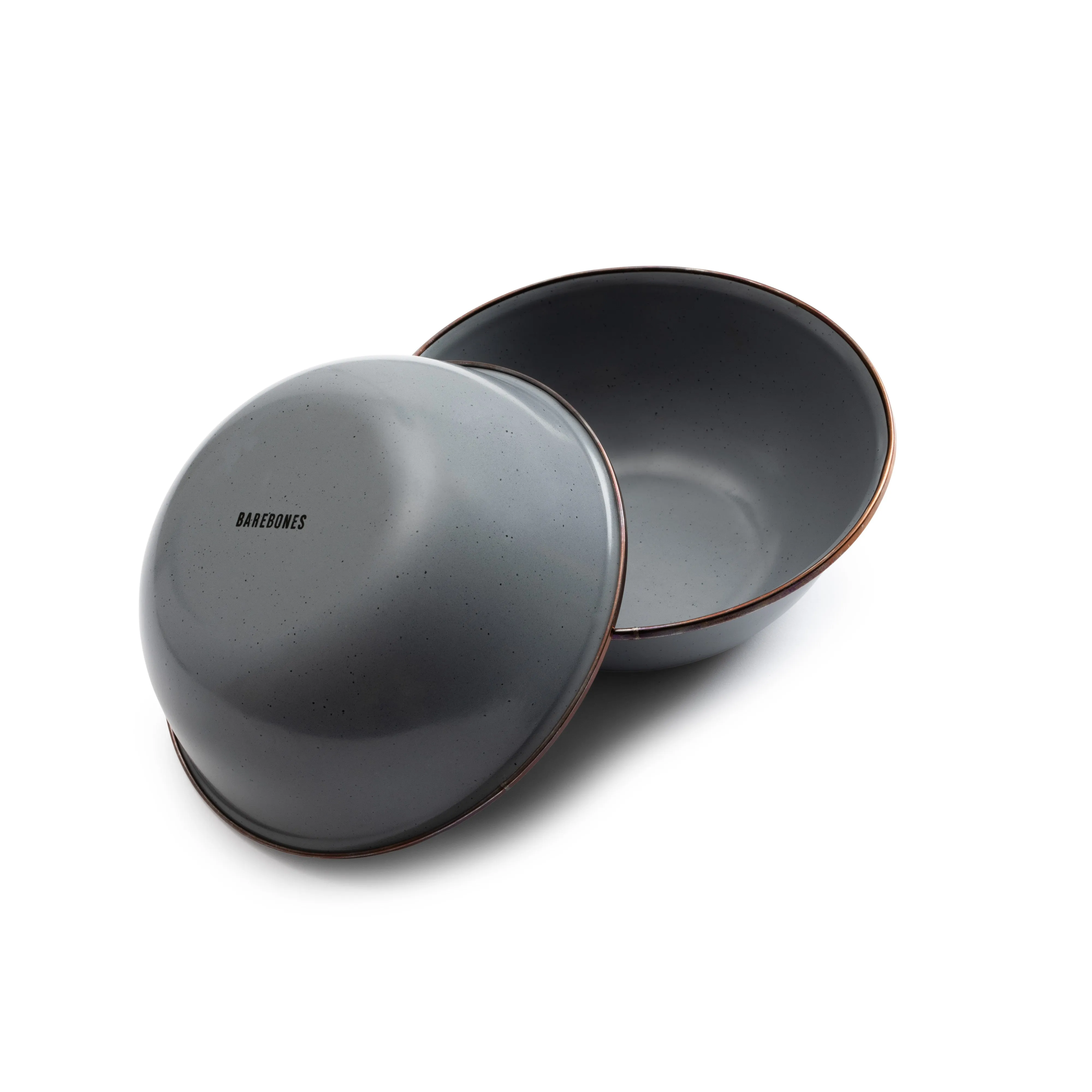 Barebones Enamel Bowl - Slate Grey