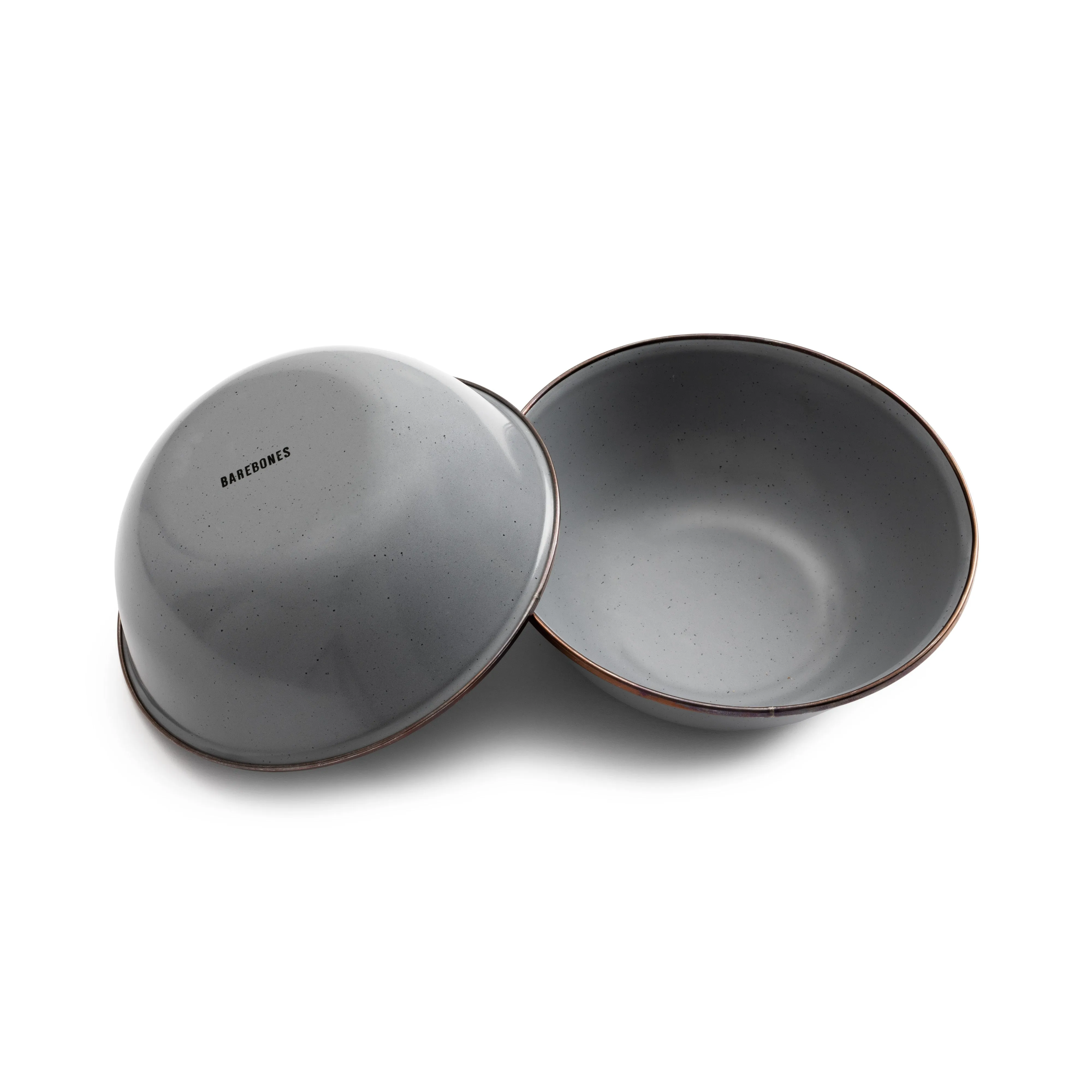 Barebones Enamel Bowl - Slate Grey