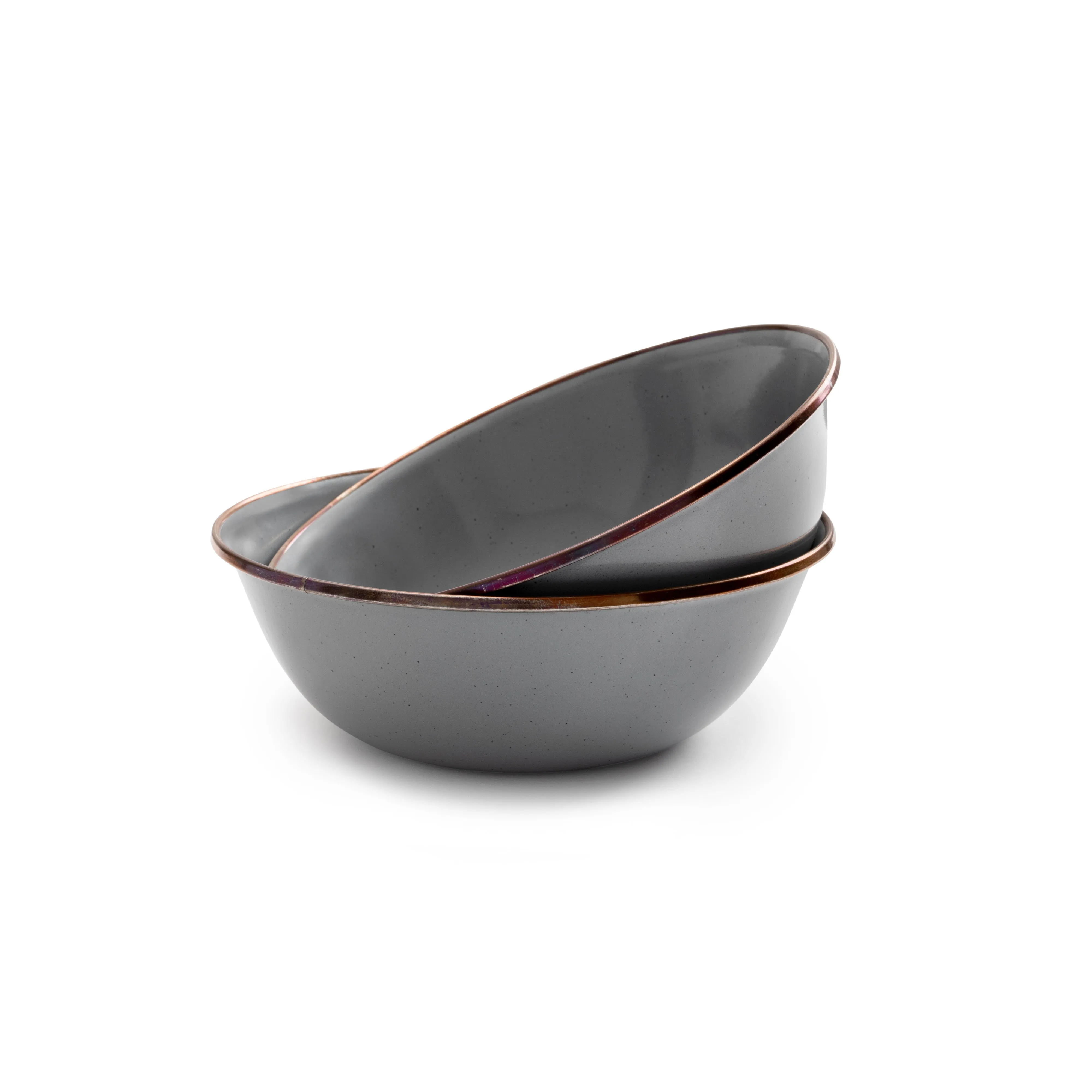 Barebones Enamel Bowl - Slate Grey