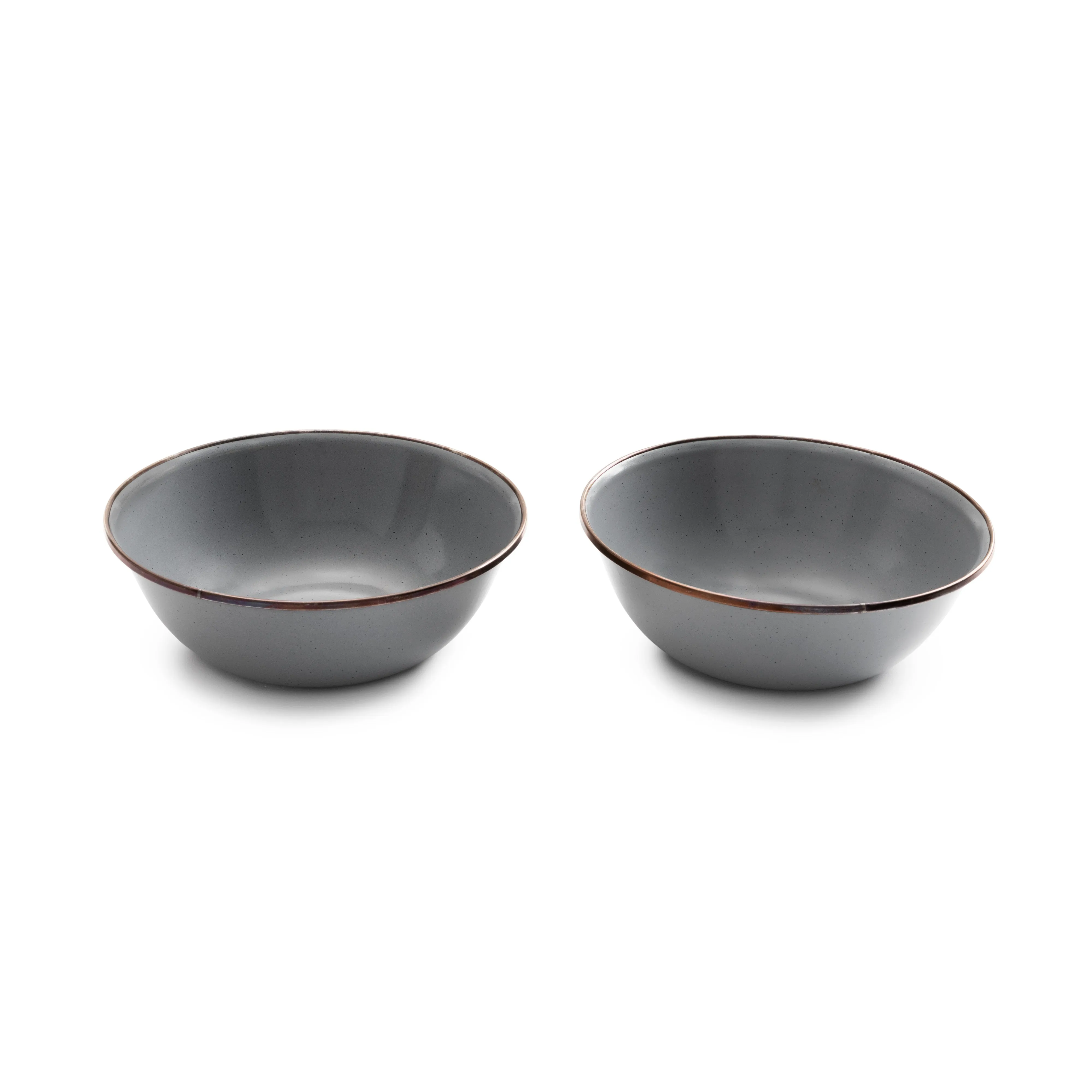 Barebones Enamel Bowl - Slate Grey
