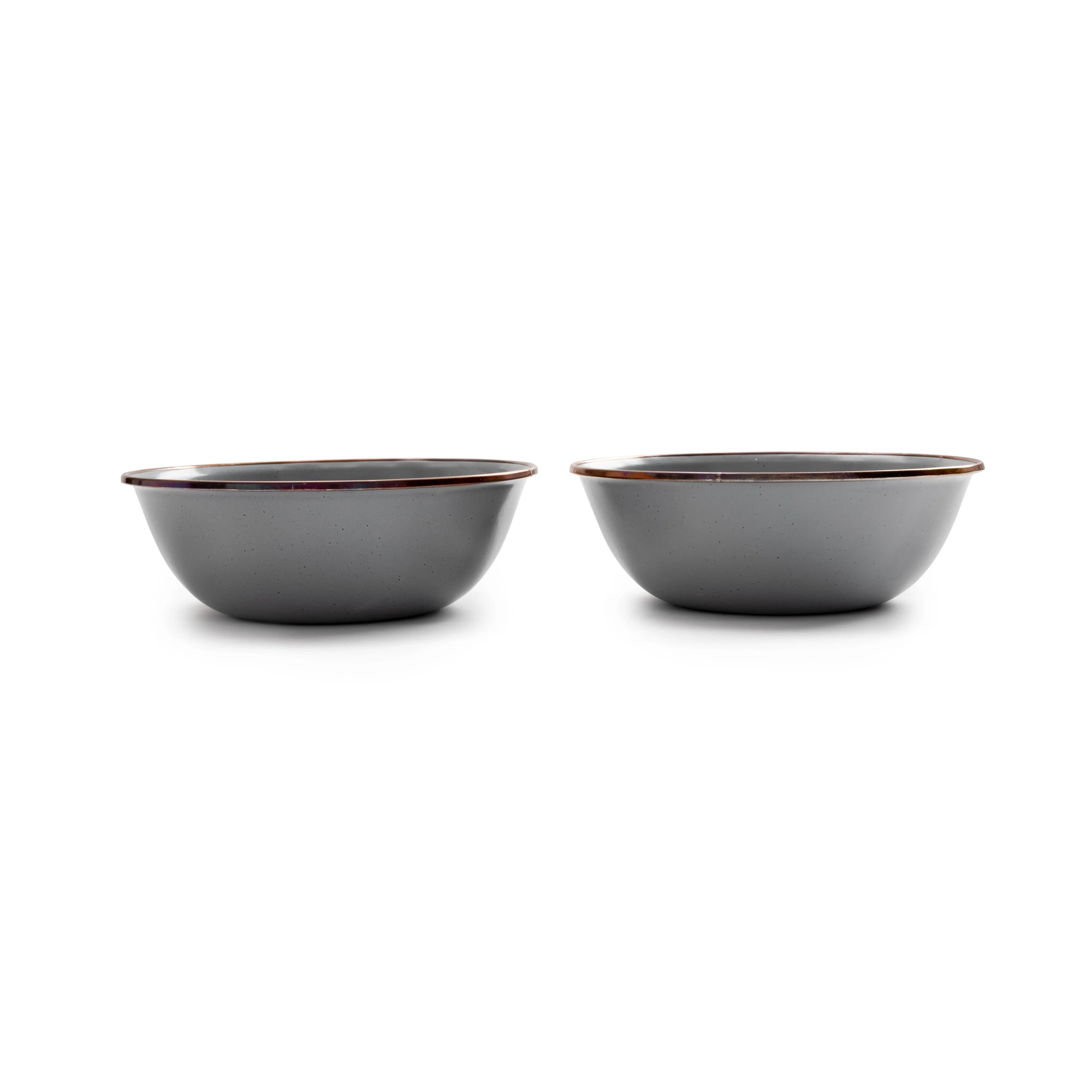 Barebones Enamel Bowl - Slate Grey