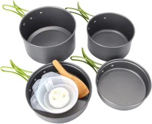 BESPORTBLE 1 Set Camping Cookware Set Collapsible Soup Pot Fryer for Cooking Equipment