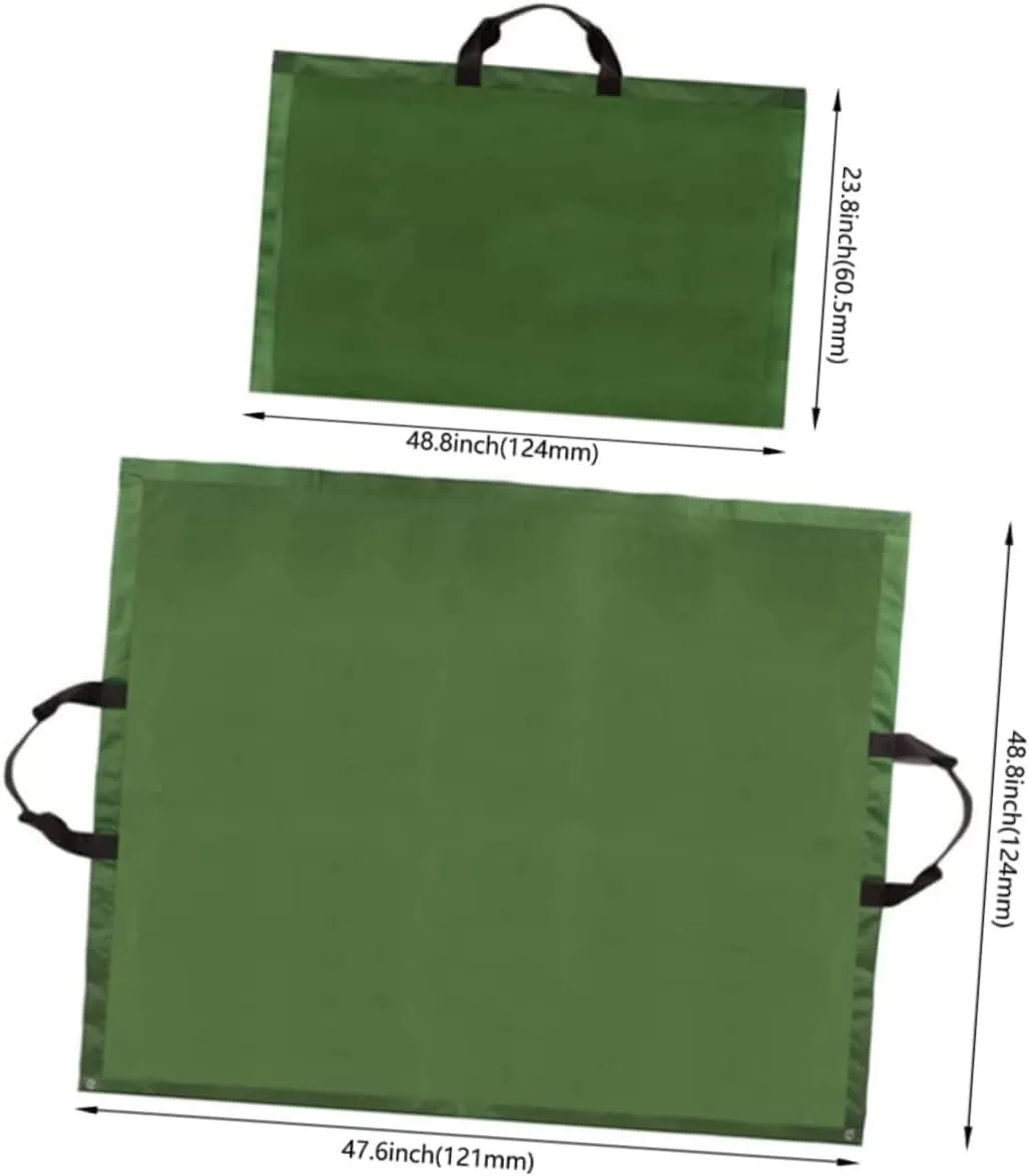 BESPORTBLE Leaf Storage Bag Garden Waste Bin with Handles Portable Trash Can for Yard Cleaning