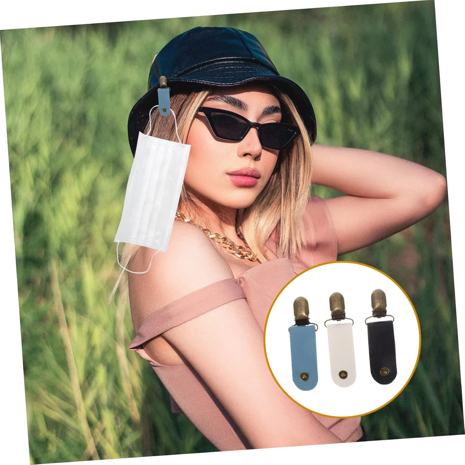 BESTonZON Hat Clips Portable Handbag Hat Holder for Travel Outdoor Sports Fishing Hiking and Camping Essential