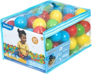 Bestway Plastic Play Balls 100ct | for Indoor Play, Ball Pit, Bouncers