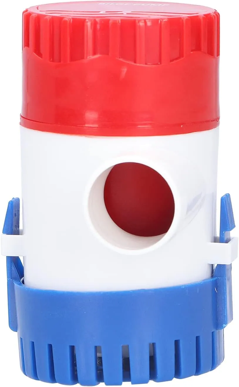 Bilge Pump Semi Automatic Electric Submersible Marine Water Pump Accessories for Ponds, Pools, Boat, Yacht (DC12V 750GPH)