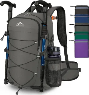 BKNOOU 40L Lightweight Hiking Backpack Packable Camping Backpack Waterproof Hiking Daypack Men Women Foldable Travel Daypack