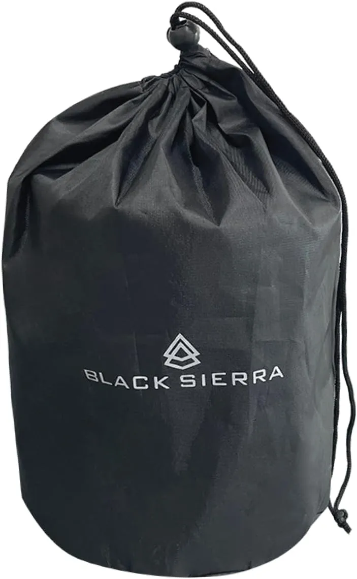 Black Sierra Tabletop Smokeless 7" Firepit, Mini Firepit Burns Wood Pellets, Stainless Steel for Camping, Outdoor & Patio, Wood Burning Portable Bonfire Perfect for Smore's