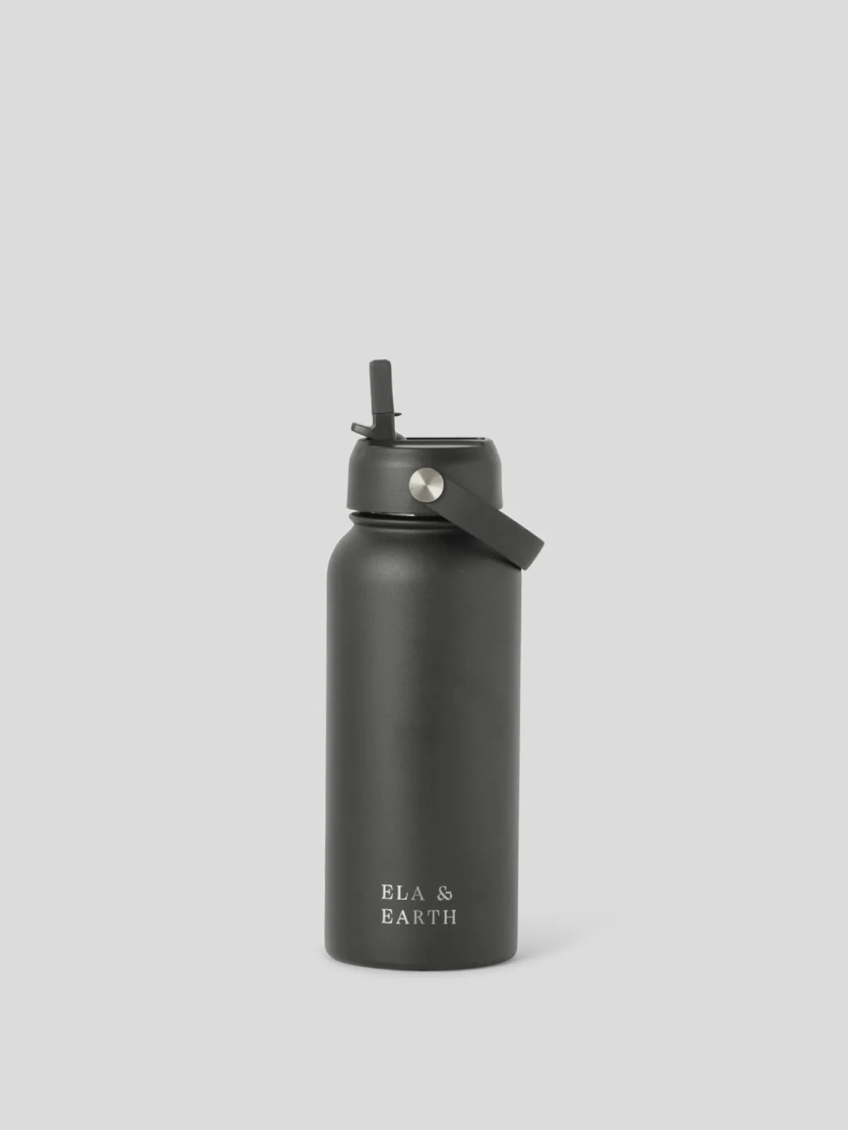 Black - Water Bottle Bag & 1 Litre Water Bottle Set
