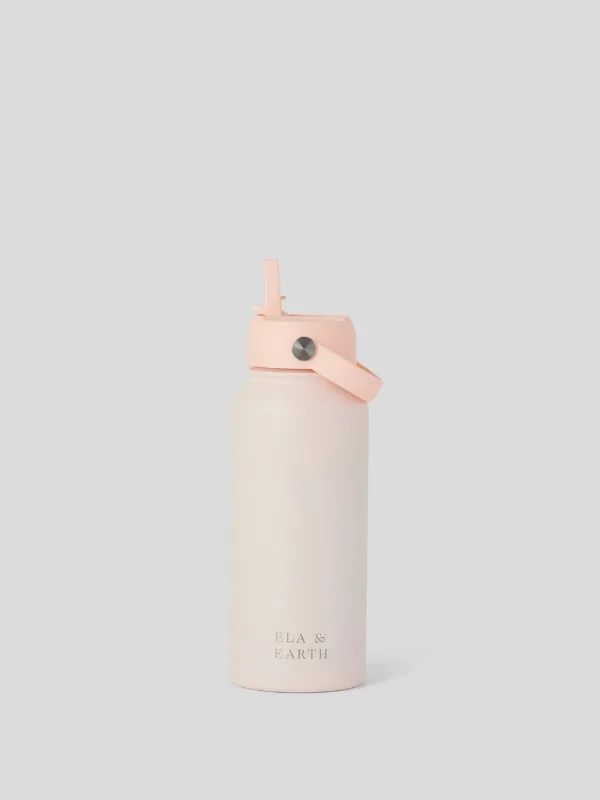 Black - Water Bottle Bag & 1 Litre Water Bottle Set