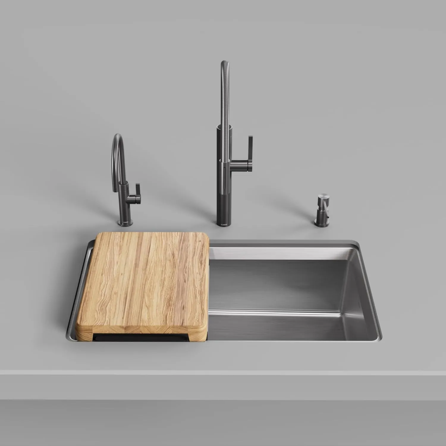 BLANCO 443300 Inteos 33" Single Bowl Reversible Undermount Stainless Steel Workstation Kitchen Sink