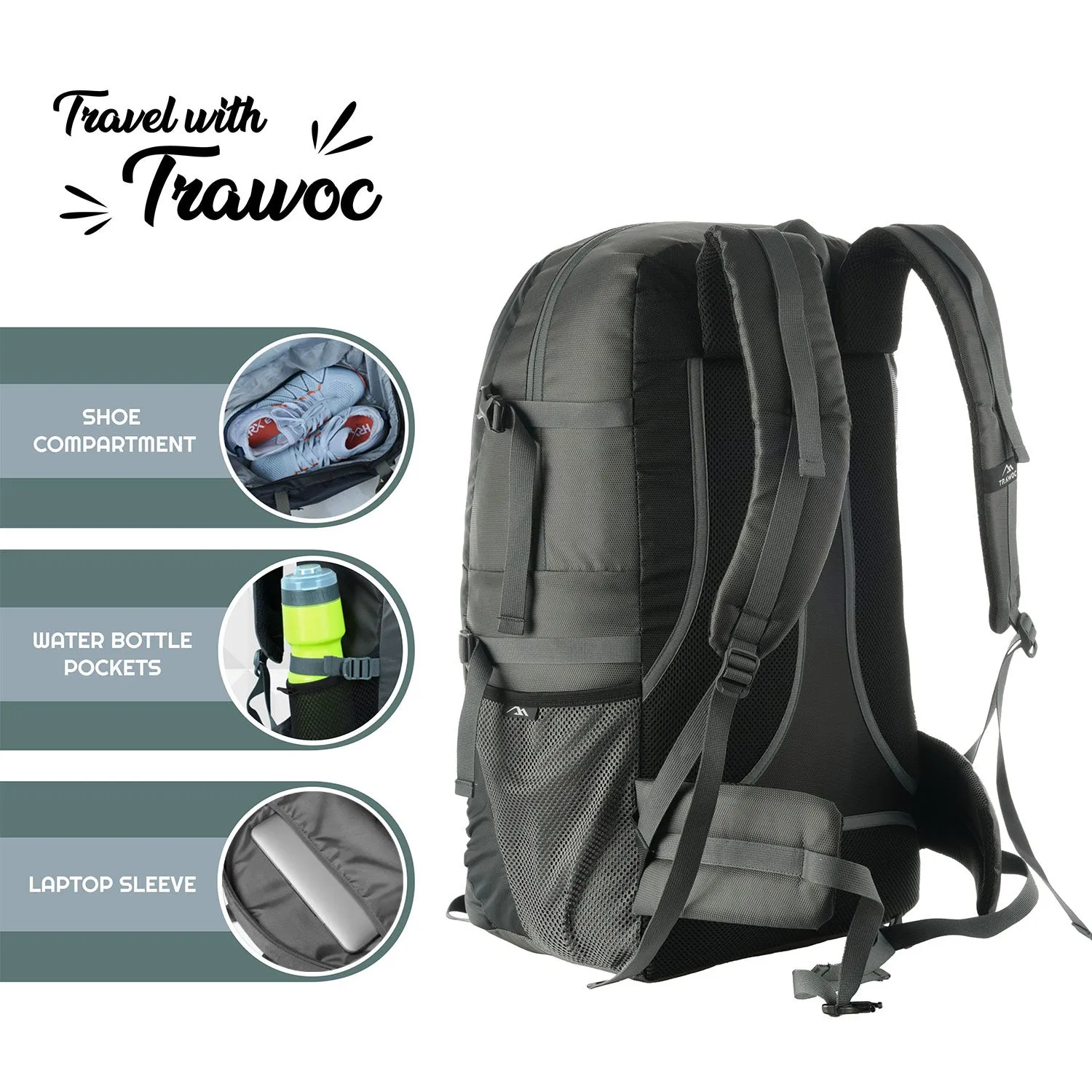 BLAZE-55 Backpack - Grey