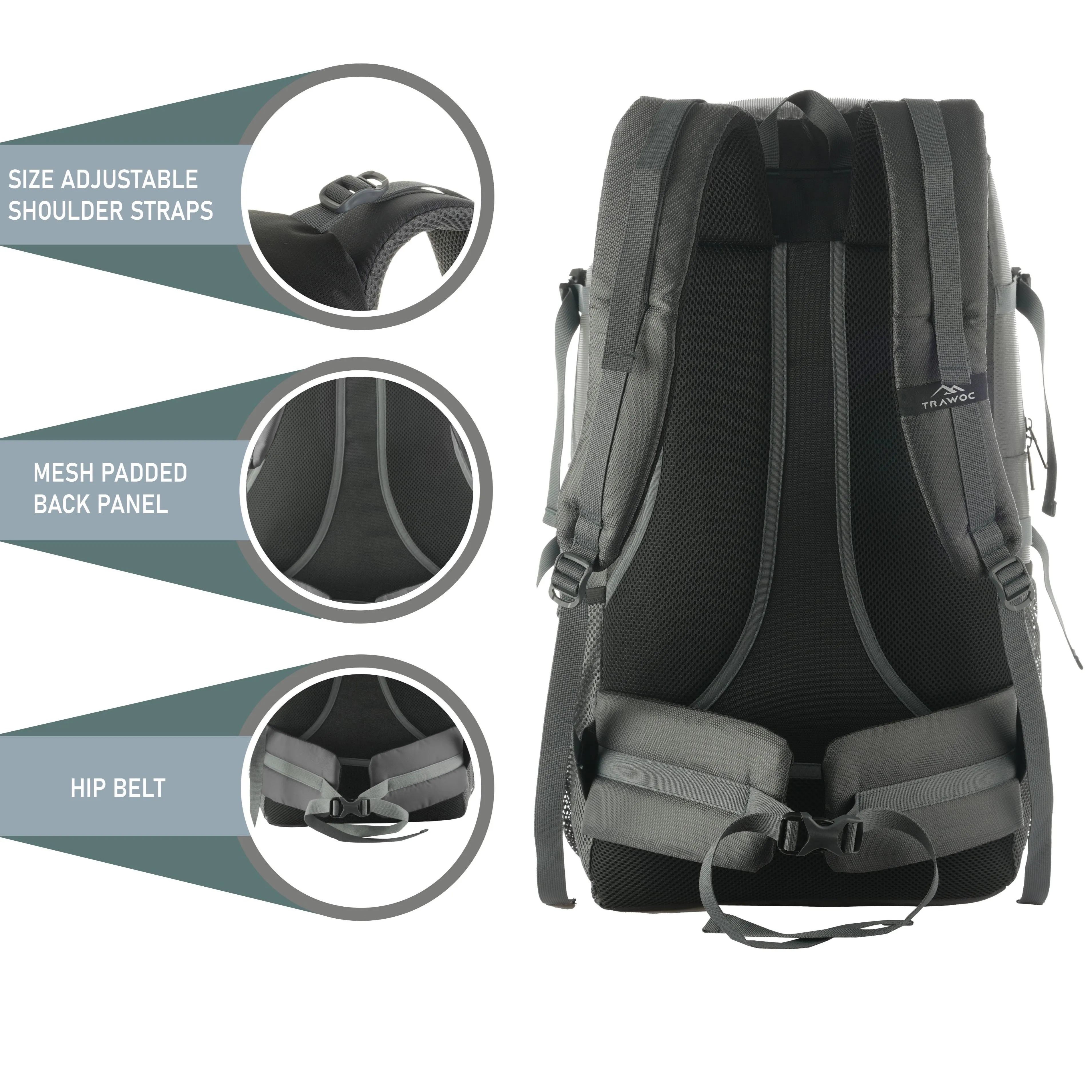 BLAZE-55 Backpack - Grey