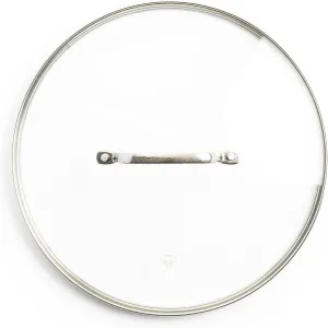 Blue Diamond 8.5” Universal Tempered Glass Lid, Frying Pan Skillet, Sauté, Saucepan, Stockpot, Oven Safe to 350°F, Dishwasher Safe, Stainless Steel Handle, Clear