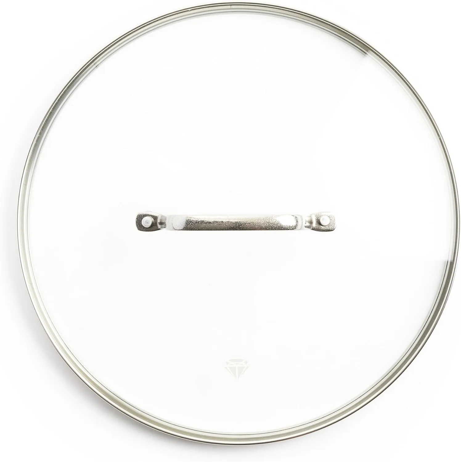 Blue Diamond 8.5” Universal Tempered Glass Lid, Frying Pan Skillet, Sauté, Saucepan, Stockpot, Oven Safe to 350°F, Dishwasher Safe, Stainless Steel Handle, Clear