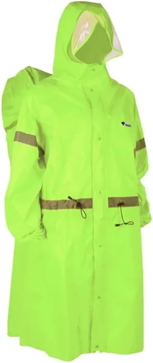 BlueField Unisex Reflective Outdoor Backpack Raincoat Rain Cover One-piece Rain Poncho Cape Jacket for Hiking Camping Cycling