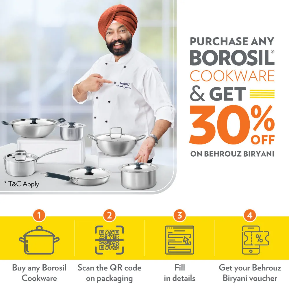Borosil Vajra Nonstick Deep Fry Pan