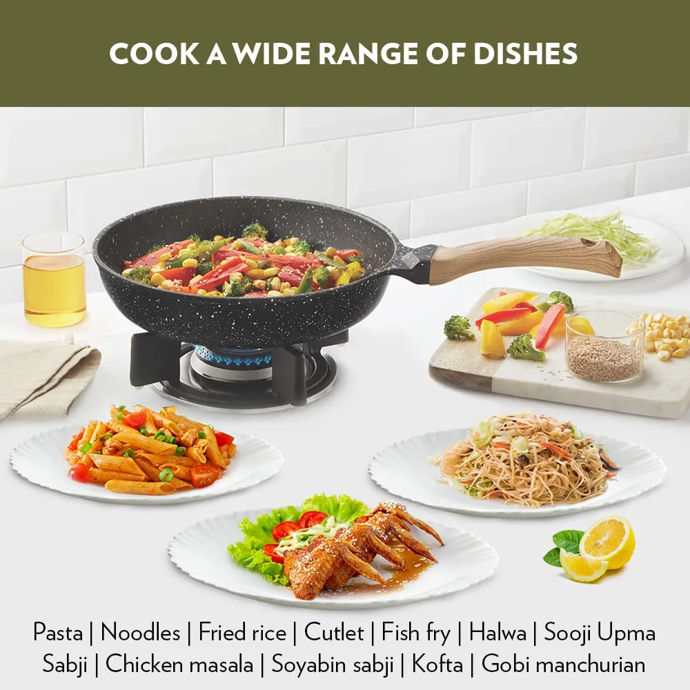 Borosil Vajra Nonstick Deep Fry Pan