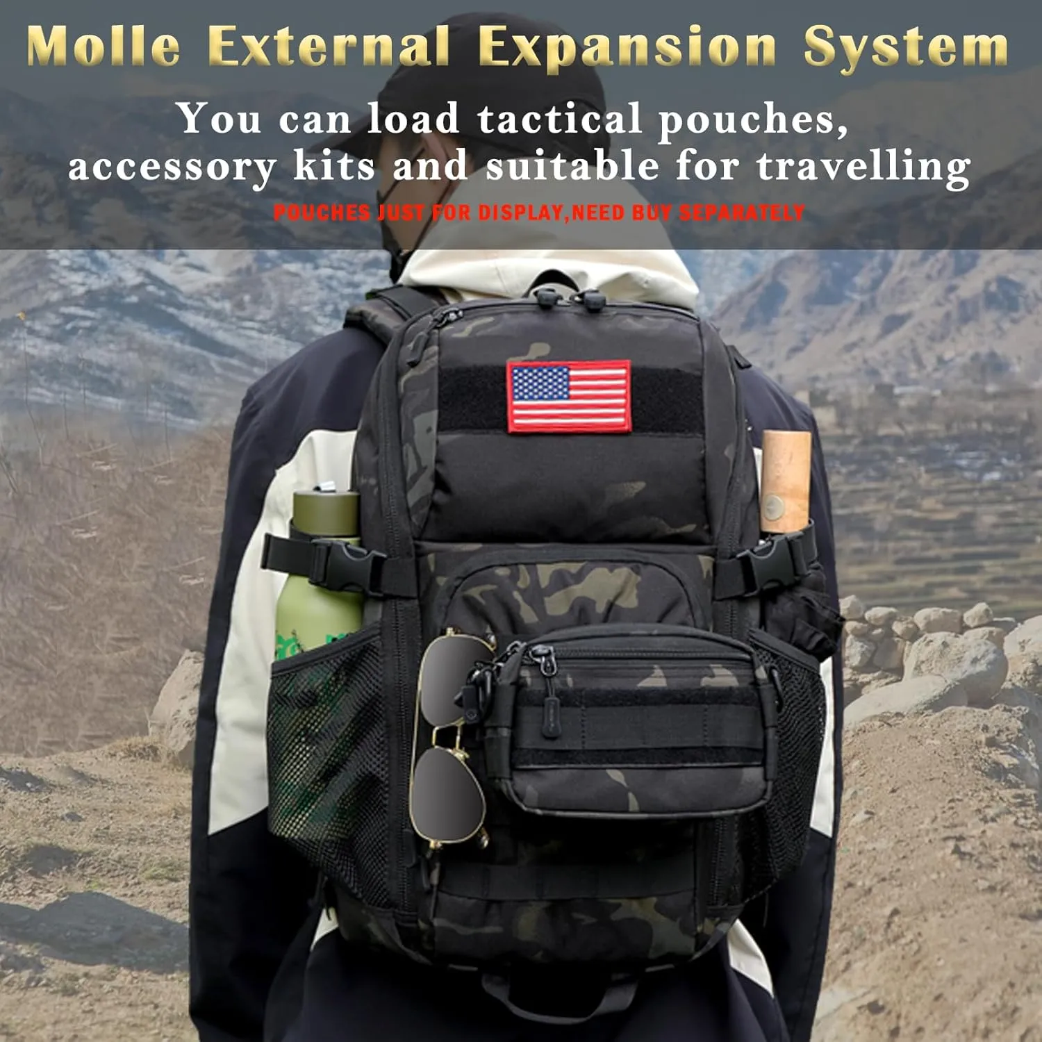 Boys Backpack for School,Military Teen Boys Backpack with USB Charging Pot,Camo Backpack Men 30L