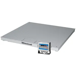 Brecknell DCSB 4848-05 Floor Scale System, 48" x 48" Platform, LED Indicator, 5000 lb. Capacity, NTEP Certified, Battery/AC Powered, Steel